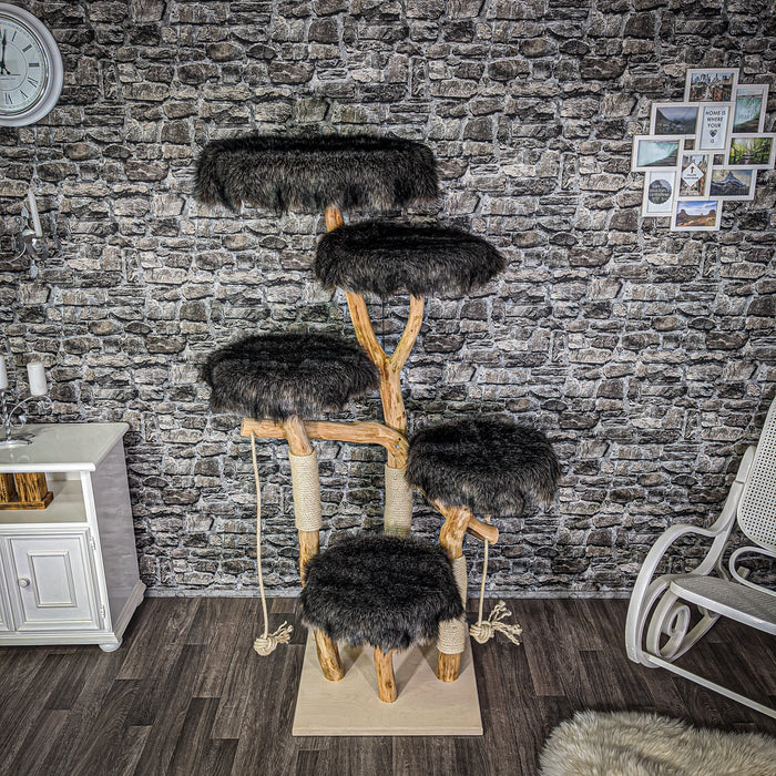 Naturkratzbaum 2096 Kratzbaum Natur Holz Design 180 cm hoch