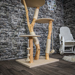 Naturkratzbaum 2097 Kratzbaum Natur Holz Design 168 cm hoch