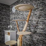 Naturkratzbaum 2097 Kratzbaum Natur Holz Design 168 cm hoch