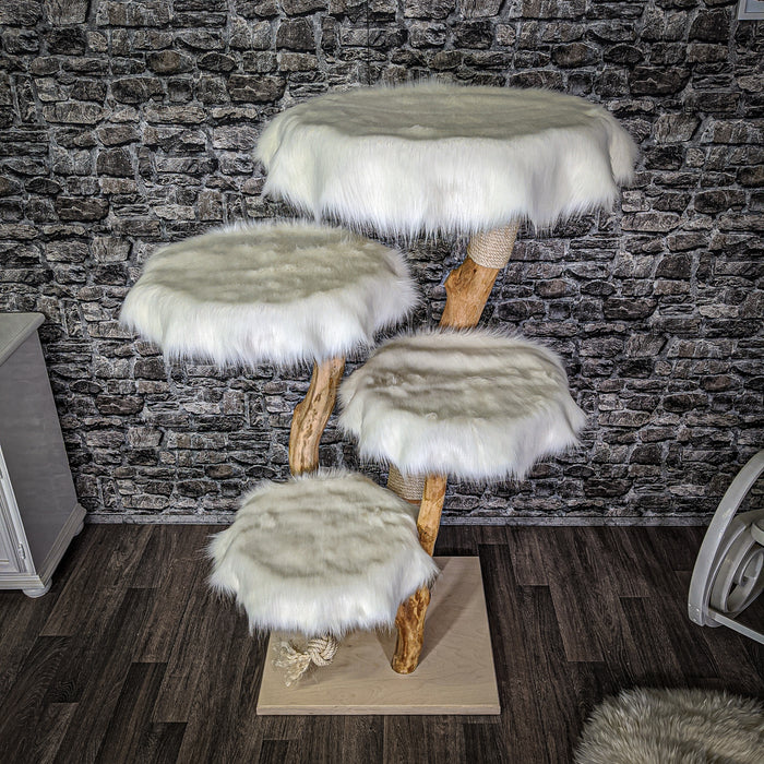 Naturkratzbaum 2098 Kratzbaum Natur Holz Design 145 cm hoch