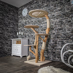 Naturkratzbaum 2098 Kratzbaum Natur Holz Design 145 cm hoch