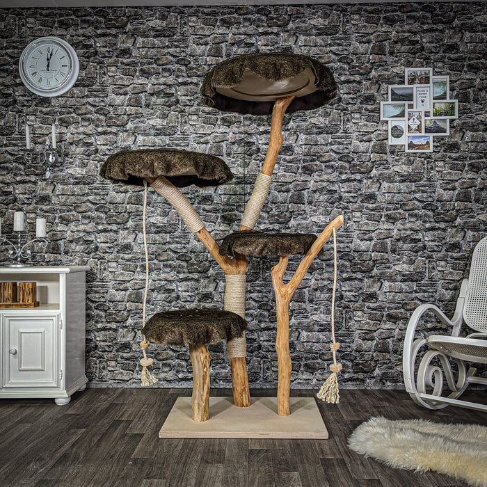 Naturkratzbaum 2099 Kratzbaum Natur Holz Design 175 cm hoch