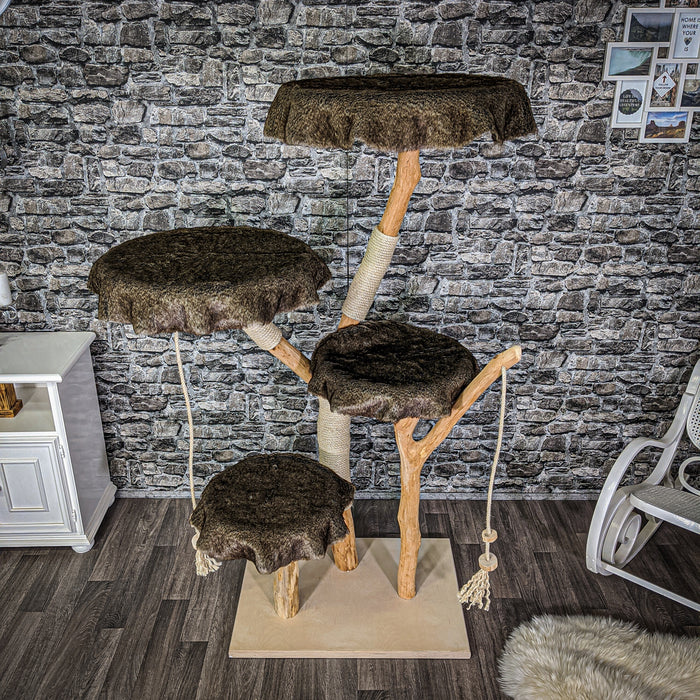 Naturkratzbaum 2099 Kratzbaum Natur Holz Design 175 cm hoch