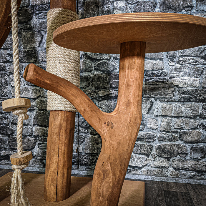 Naturkratzbaum 2101 Kratzbaum Natur Holz Design 175 cm hoch Katzenbaum