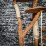 Naturkratzbaum 2101 Kratzbaum Natur Holz Design 175 cm hoch Katzenbaum