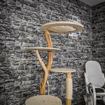 Naturkratzbaum 2102 Kratzbaum Natur Holz Design 148 cm hoch