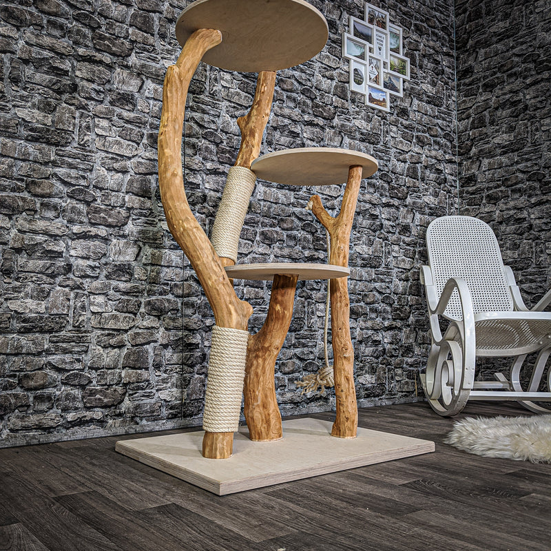 Naturkratzbaum 2115 Kratzbaum Natur Holz Design 170 cm hoch