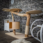 Naturkratzbaum 2118 Kratzbaum Natur Holz Design 130 cm hoch
