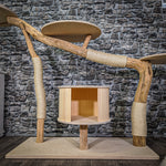 Naturkratzbaum 2118 Kratzbaum Natur Holz Design 130 cm hoch
