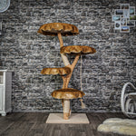 Naturkratzbaum 2119 Kratzbaum Natur Holz Design 143 cm hoch