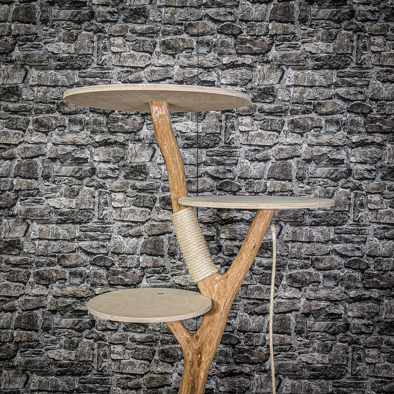 Naturkratzbaum 2119 Kratzbaum Natur Holz Design 143 cm hoch