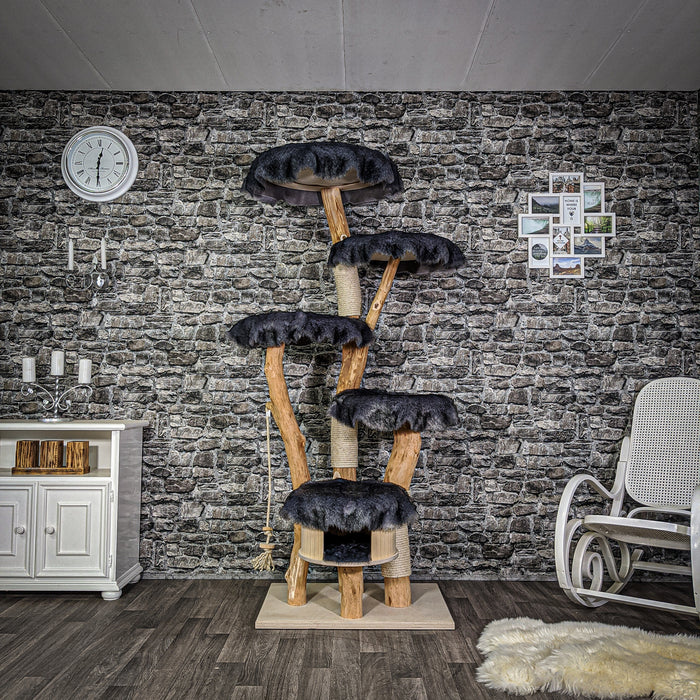 Naturkratzbaum 2126 Kratzbaum Natur Holz Design 193 cm hoch