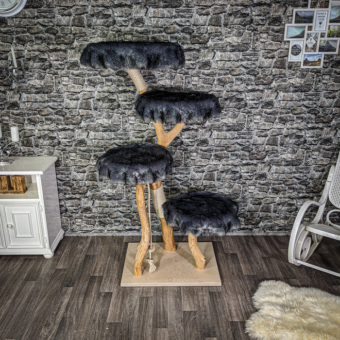 Naturkratzbaum 2127 Kratzbaum Natur Holz Design 165 cm hoch
