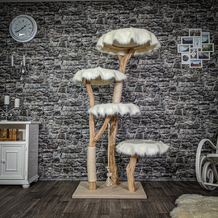 Naturkratzbaum 2131 Kratzbaum Natur Holz Design 170 cm hoch