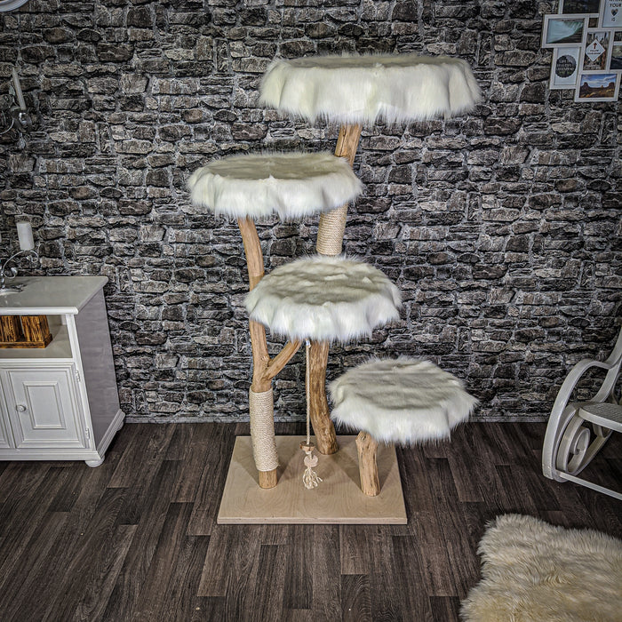 Naturkratzbaum 2131 Kratzbaum Natur Holz Design 170 cm hoch
