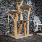 Naturkratzbaum 2133 Kratzbaum Natur Holz Design 175 cm hoch