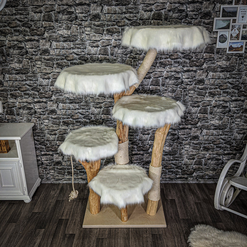 Naturkratzbaum 2133 Kratzbaum Natur Holz Design 175 cm hoch
