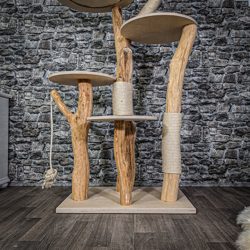 Naturkratzbaum 2133 Kratzbaum Natur Holz Design 175 cm hoch