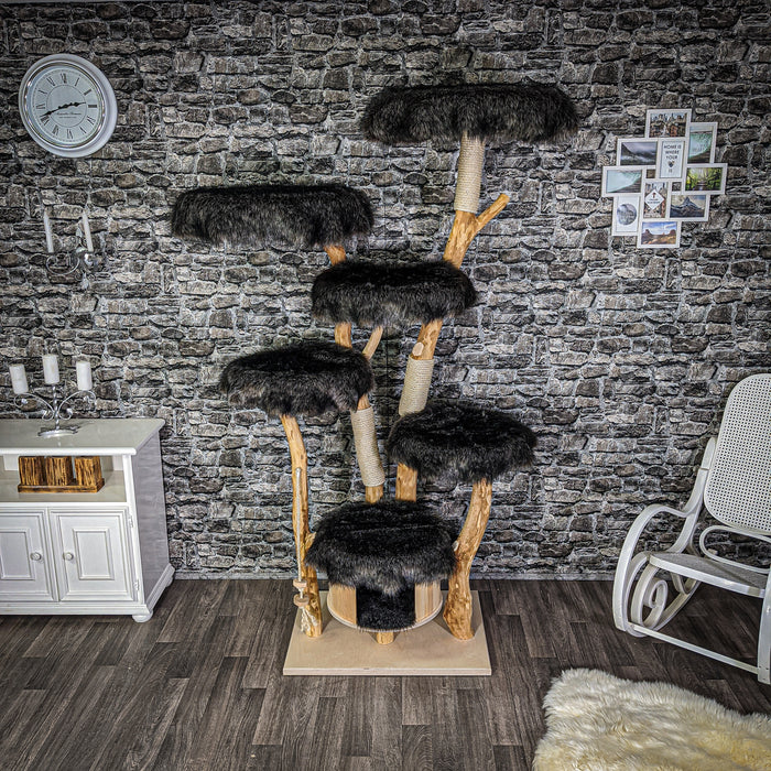 Naturkratzbaum 2137 Kratzbaum Natur Holz Design 205 cm hoch