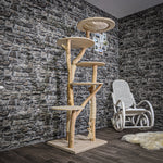 Naturkratzbaum 2141 Kratzbaum Natur Holz Design 175 cm hoch