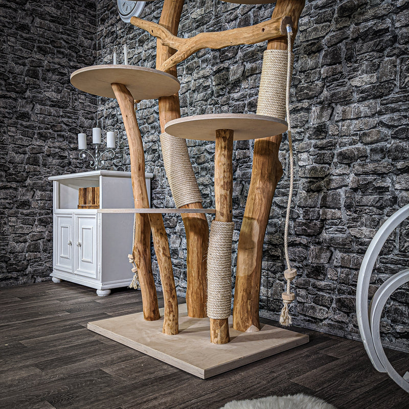 Naturkratzbaum 2146 Kratzbaum Natur Holz Design 175 cm hoch