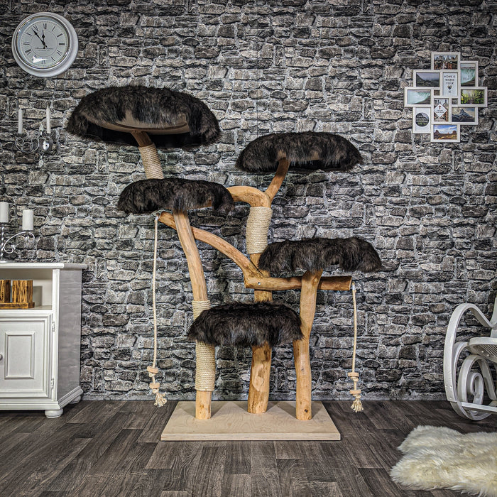 Naturkratzbaum 2156 Kratzbaum Natur Holz Design 150 cm hoch