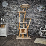 Naturkratzbaum 2159 Kratzbaum Natur Holz Design 175 cm hoch