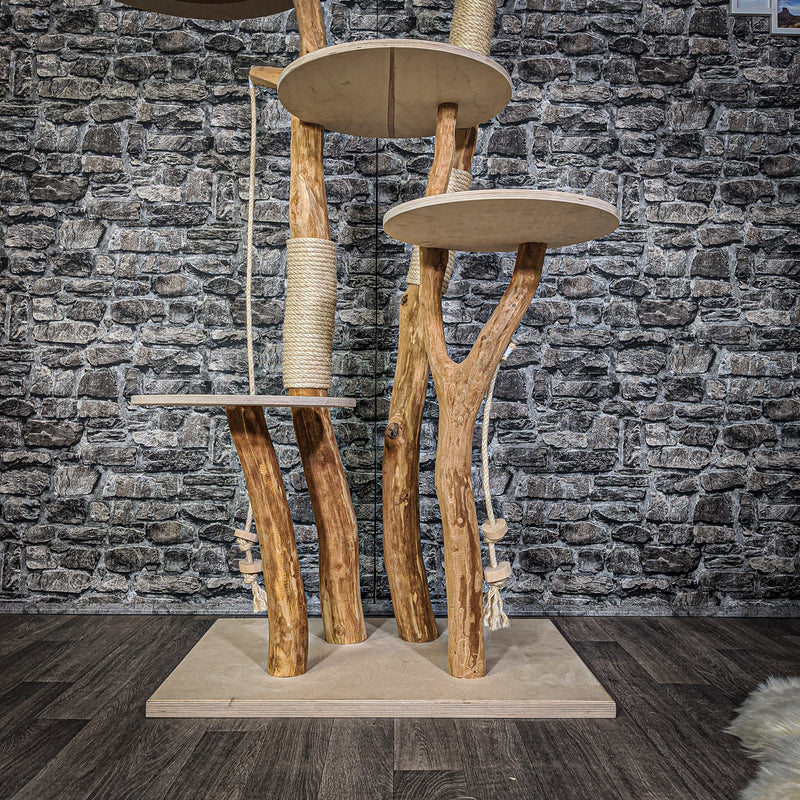 Naturkratzbaum 2160 Kratzbaum Natur Holz Design 170 cm hoch