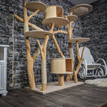 Naturkratzbaum 2162 Kratzbaum Natur Holz Design 185 cm hoch