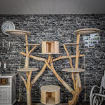 Naturkratzbaum 2162 Kratzbaum Natur Holz Design 185 cm hoch