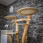 Naturkratzbaum 2173 Kratzbaum Natur Holz Design 135 cm hoch