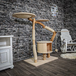 Naturkratzbaum 2179 Kratzbaum Natur Holz Design 130 cm hoch
