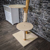 Naturkratzbaum 2184 Kratzbaum Natur Holz Design 135 cm hoch