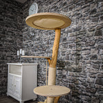 Naturkratzbaum 2184 Kratzbaum Natur Holz Design 135 cm hoch