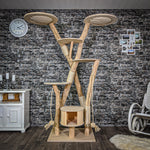 Naturkratzbaum 2191 Kratzbaum Natur Holz Design 210 cm hoch