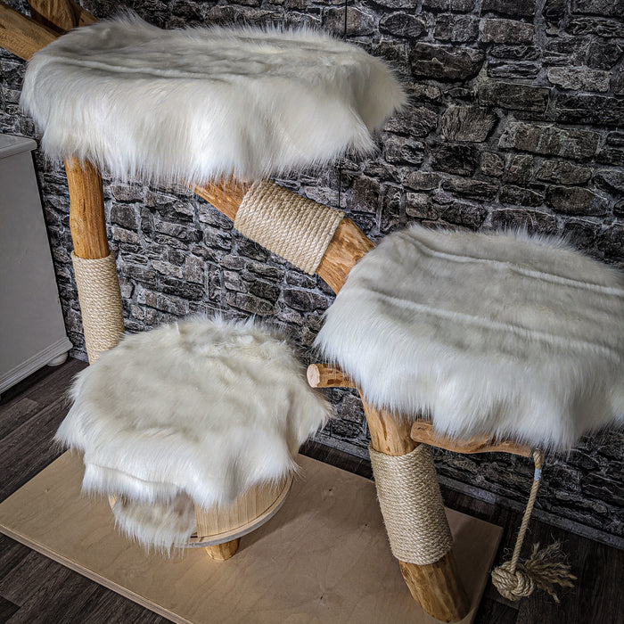 Naturkratzbaum 2194 Kratzbaum Natur Holz Design 142 cm hoch