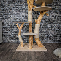 Naturkratzbaum 2199 Kratzbaum Natur Holz Design 195 cm hoch