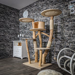 Naturkratzbaum 2200 Kratzbaum Natur Holz Design 155 cm hoch