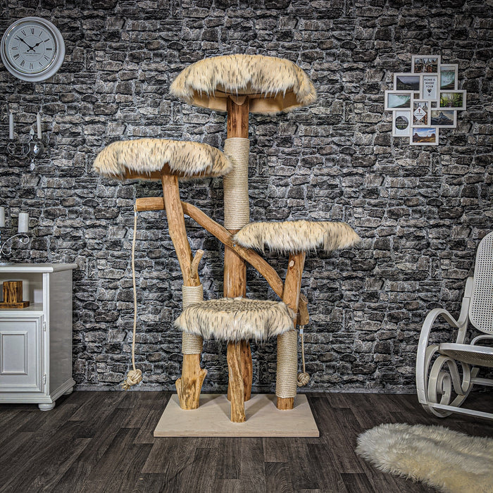Naturkratzbaum 2207 Kratzbaum Natur Holz Design 175 cm hoch
