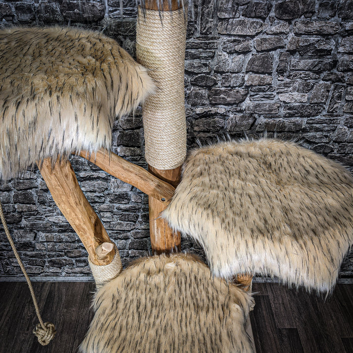 Naturkratzbaum 2207 Kratzbaum Natur Holz Design 175 cm hoch