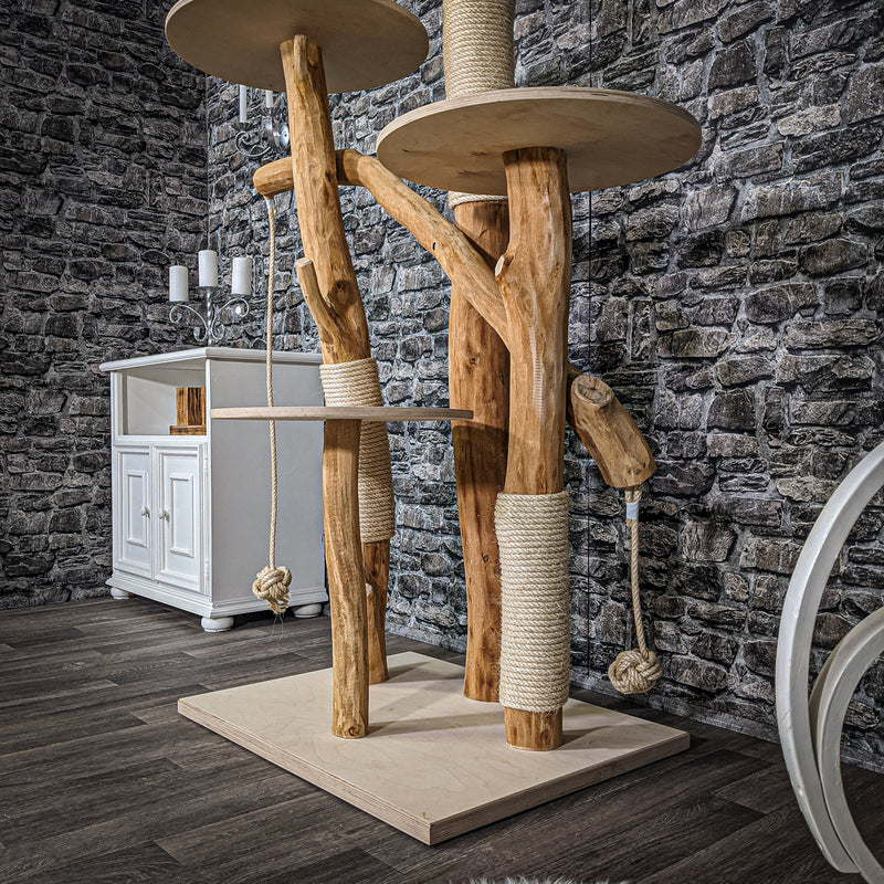 Naturkratzbaum 2207 Kratzbaum Natur Holz Design 175 cm hoch