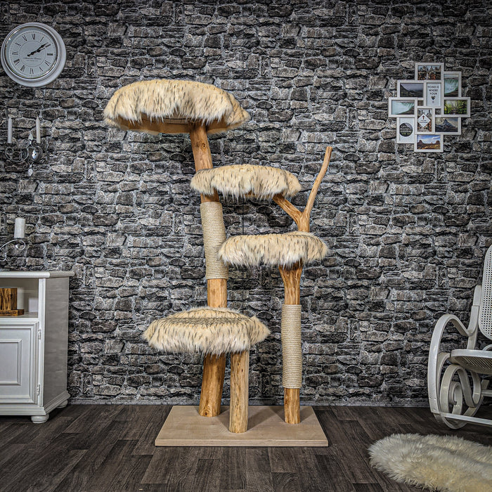 Naturkratzbaum 2209 Kratzbaum Natur Holz Design 165 cm hoch