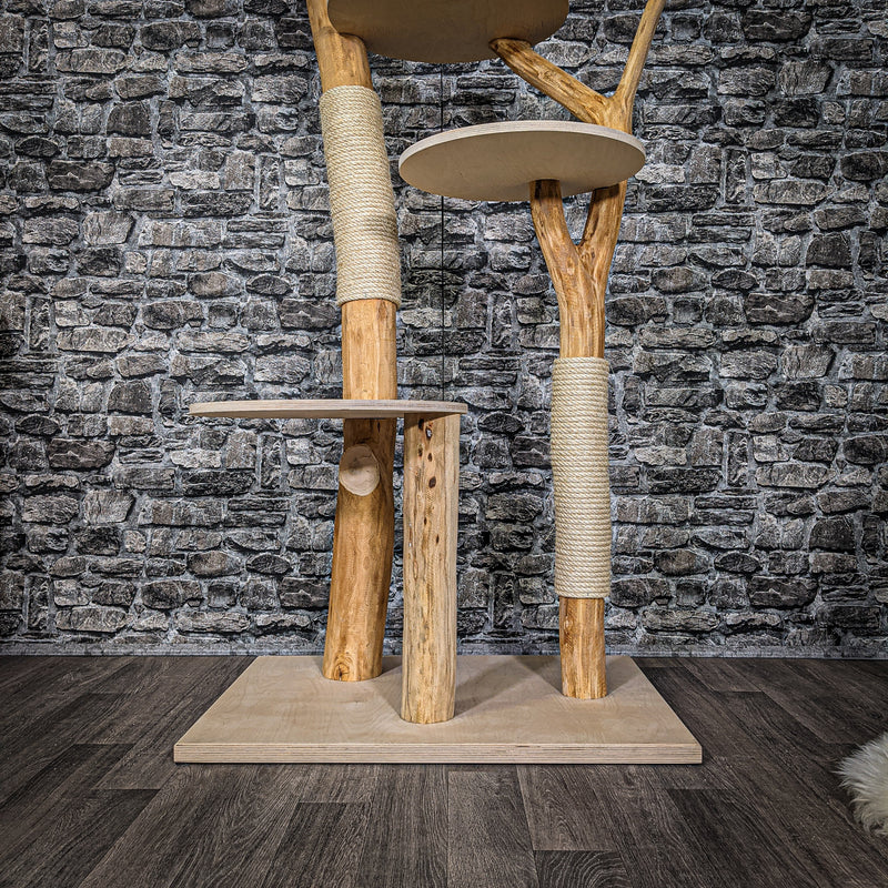 Naturkratzbaum 2209 Kratzbaum Natur Holz Design 165 cm hoch