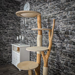 Naturkratzbaum 2209 Kratzbaum Natur Holz Design 165 cm hoch