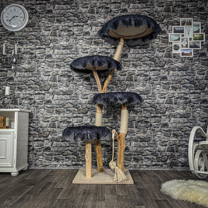 Naturkratzbaum 2211 Kratzbaum Natur Holz Design 175 cm hoch