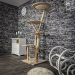 Naturkratzbaum 2211 Kratzbaum Natur Holz Design 175 cm hoch