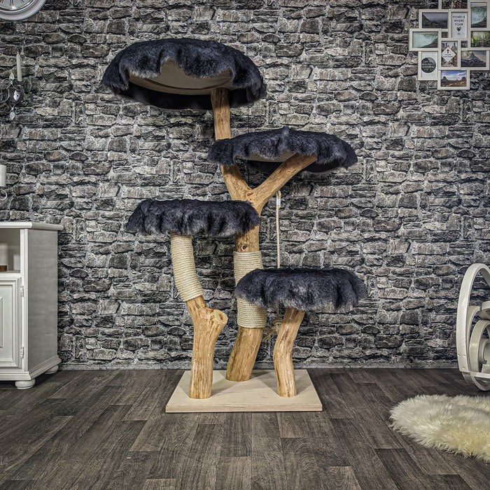 Naturkratzbaum 2213 Kratzbaum Natur Holz Design 175 cm hoch