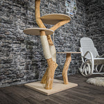 Naturkratzbaum 2213 Kratzbaum Natur Holz Design 175 cm hoch