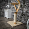 Naturkratzbaum 2221 Kratzbaum Natur Holz Design 135 cm hoch