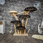Naturkratzbaum 2222 Kratzbaum Natur Holz Design 145 cm hoch